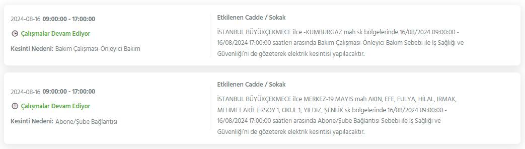 İstanbullular dikkat! Bugün bu ilçelerde elektrikler kesilecek 18